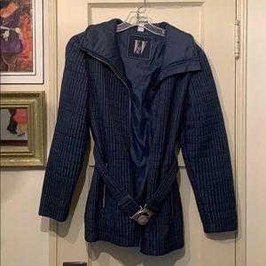 Navy blue thin ski jacket